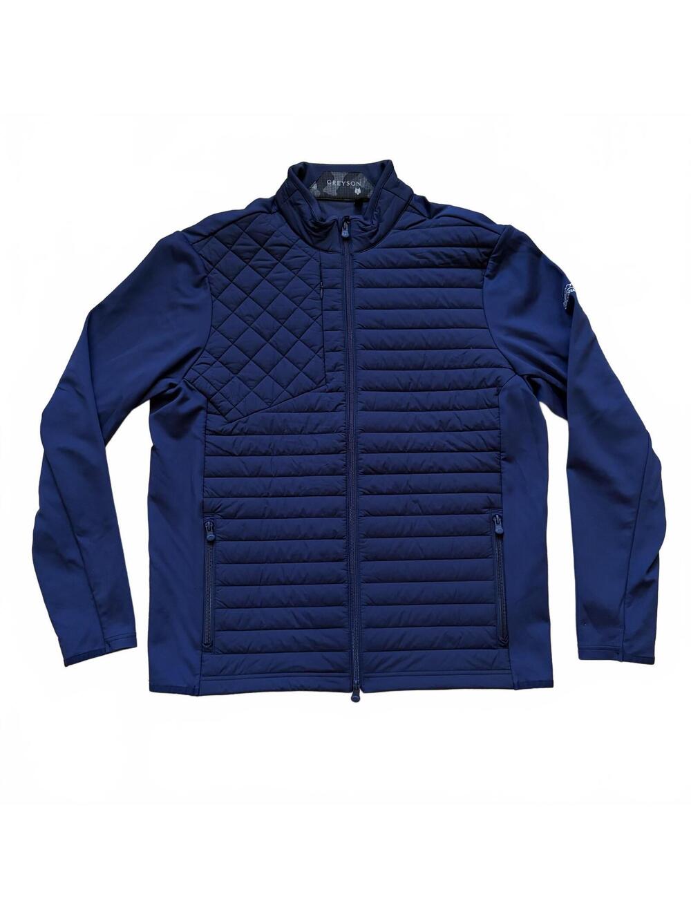 Greyson Yukon Hybrid Jacket Quilted Cape Kidnappers Golf Navy Blue Men’s Large